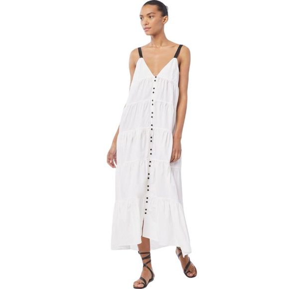 Frame Tiered Utility Dress sz M - Picture 1 of 15